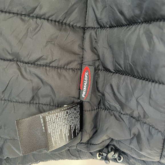 The North Face Black Quilted Primaloft Nylon Zippered Puffer Vest Pockets Size S - Picture 8 of 8